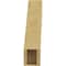 Ekena Millwork 5-inch W x 16-inch D x 22-inch H Geneva Rough Cedar Woodgrain TimberThane Knee Brace, Primed BRCUR05X16X22GNVRCPR - alternate 3